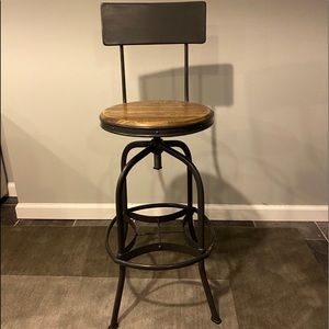 Allen Stool with Backrest
